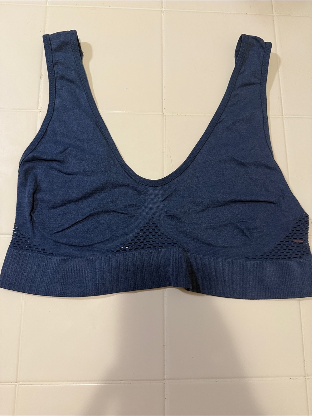 Seamless Navy Blue Wireless Comfort Bra - Women Intimates & Sleepwear
